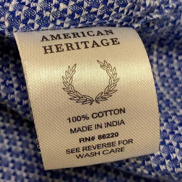 Mens American Heritage Button Up Shortsleeve Shirt‎ - Picture 4 of 5
